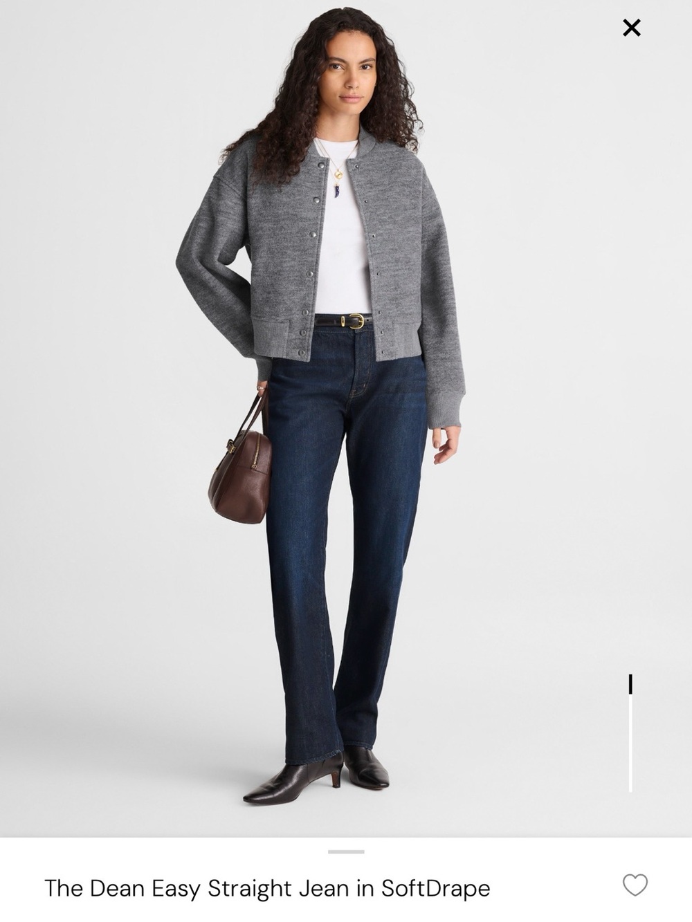 Madewell Straight-Leg Jeans in Dark Indigo Wash